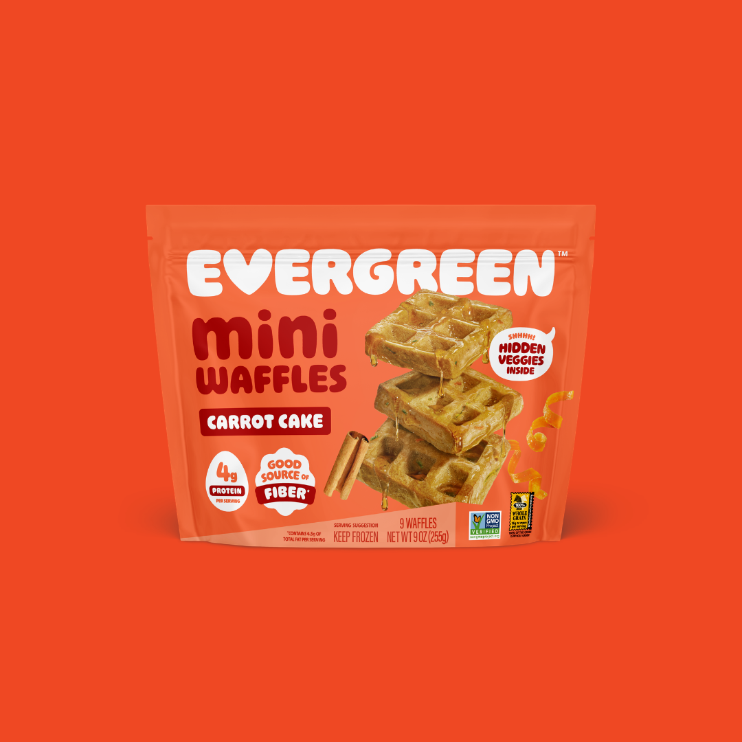 Carrot Cake Mini Waffles (5 Bags) – Eat Evergreen Inc