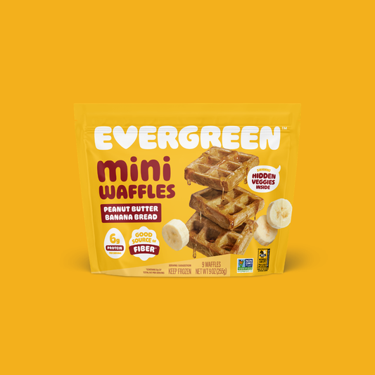Peanut Butter Banana Bread Mini Waffles (5 Bags)