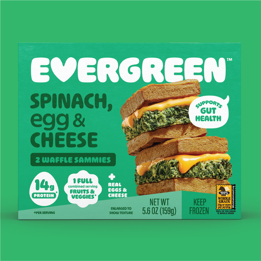 Spinach Egg & Cheese Waffle Sammies (5 Boxes)