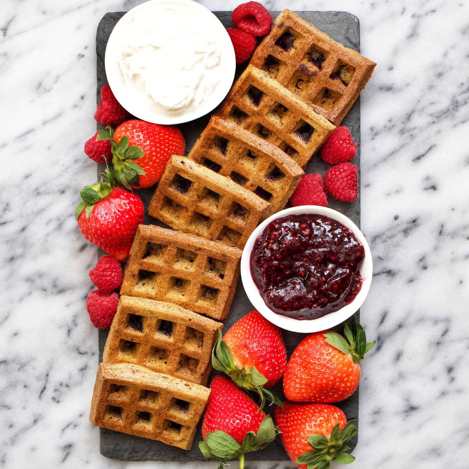 Healthy Pumpkin Mini Waffles - Remington Avenue